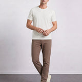 THE ACTIVE - SLIM HALF TEE - OFF WHITE