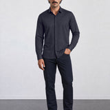 THE HYPERFLEX - SLIM FULL SHIRT - NAVY BLUE