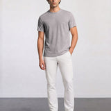 THE ESSENTIAL - HALF TEE - LIGHT GREY