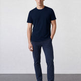 THE ACTIVE - SLIM HALF TEE - NAVY BLUE