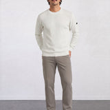 THE SOFT EASE - JACQUARD SWEATER - OFF WHITE
