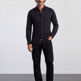 THE CITY - SLIM SHIRT - BLACK