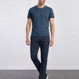 THE EVERYDAY - SEAMLESS HALF TEE - MEDIUM BLUE