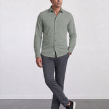 THE HYPERFLEX - SLIM FULL SHIRT - PISTACHIO GREEN