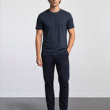 THE EVERYDAY - SEAMLESS HALF TEE - NAVY BLUE
