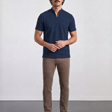 THE ACTIVE - QUARTER ZIP HALF TEE - NAVY BLUE