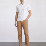 THE APEX - QUARTER ZIP POLO - COTTON WHITE