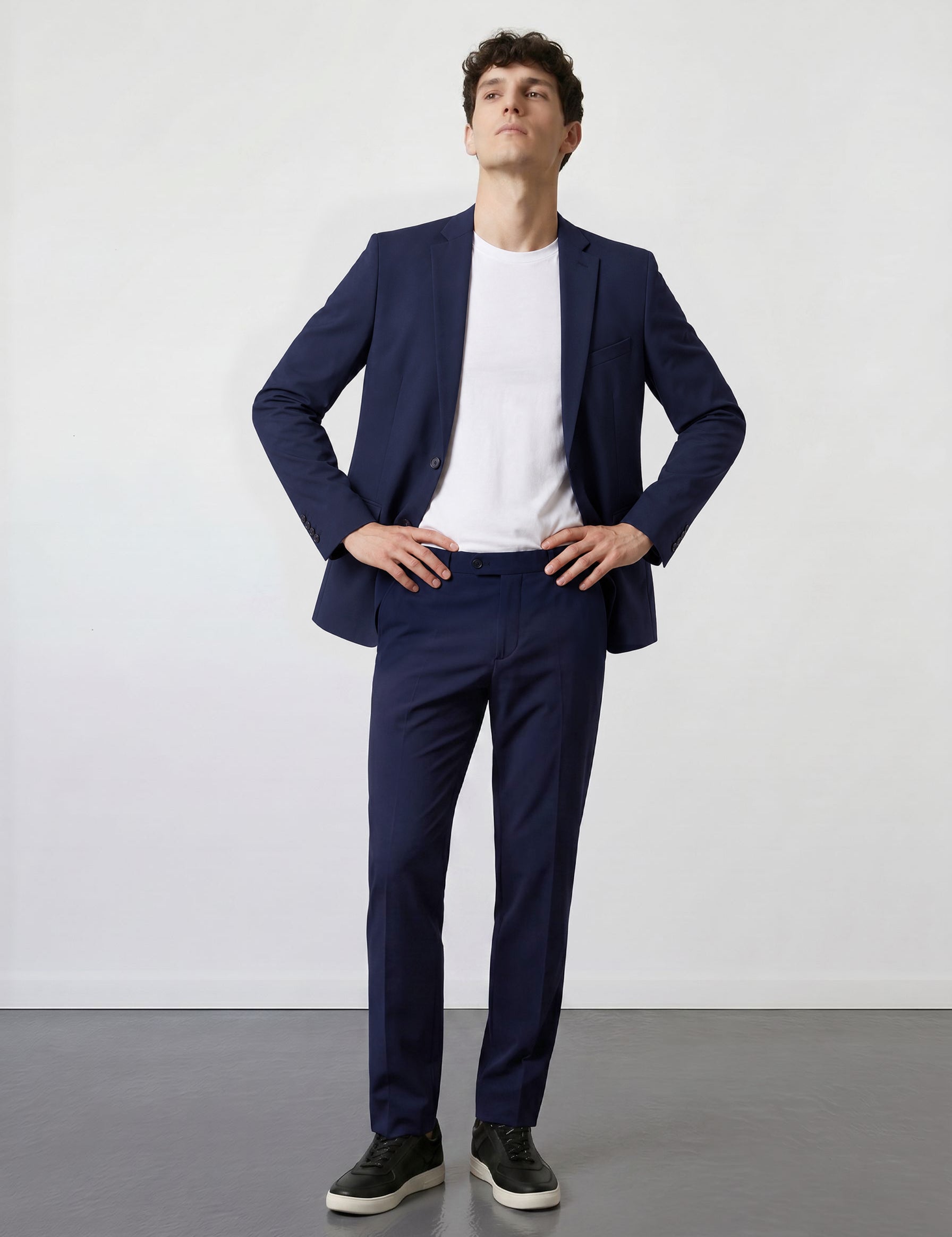 THE HYPERFLEX - SUPER SLIM BLAZER - NAVY BLUE