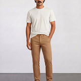 THE MOOVEX - CHINO PANTS - CAMEL BROWN