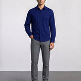 THE EASY - SLIM SHIRT - NAVY BLUE