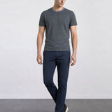 THE EVERYDAY - SEAMLESS HALF TEE - MEDIUM BLUE