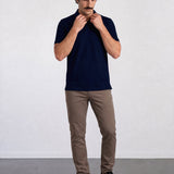 THE AIRTECH - RIPSTOP POLO - NAVY BLUE