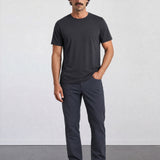 THE FLEX - PIMA PERFORMANCE HALF TEE - BLACK