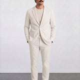THE HYPERFLEX - SUPER SLIM RIPSTOP BLAZER - OFF WHITE