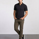 THE PIQUÉ FLEX - REGULAR POLO - BLACK