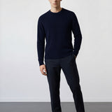 THE SOFT EASE - REGULAR SWEATER - NAVY BLUE