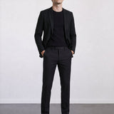 THE HYPERFLEX - SUPER SLIM BLAZER - BLACK