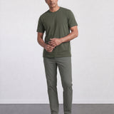 THE FLEX - PIMA HALF TEE - DARK GREEN