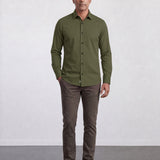 THE AIRTECH - SLIM FULL SHIRT - LEAF GREEN