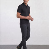 THE CLOUD SILK - SLIM POLO - BLACK