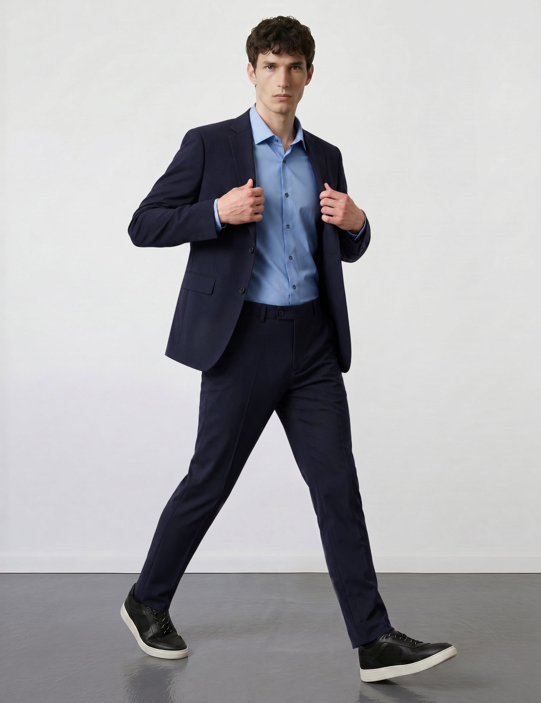 THE HYPERFLEX - TAILORED PANTS - BLACK