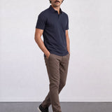 THE AIRTECH - RIPSTOP POLO - NAVY BLUE