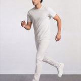 THE ESSENTIAL - HALF TEE - LIGHT GREY