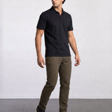 THE PIQUÉ FLEX - REGULAR POLO - BLACK