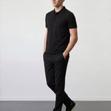 THE SOFT EASE - TAILORED PANTS - BLACK