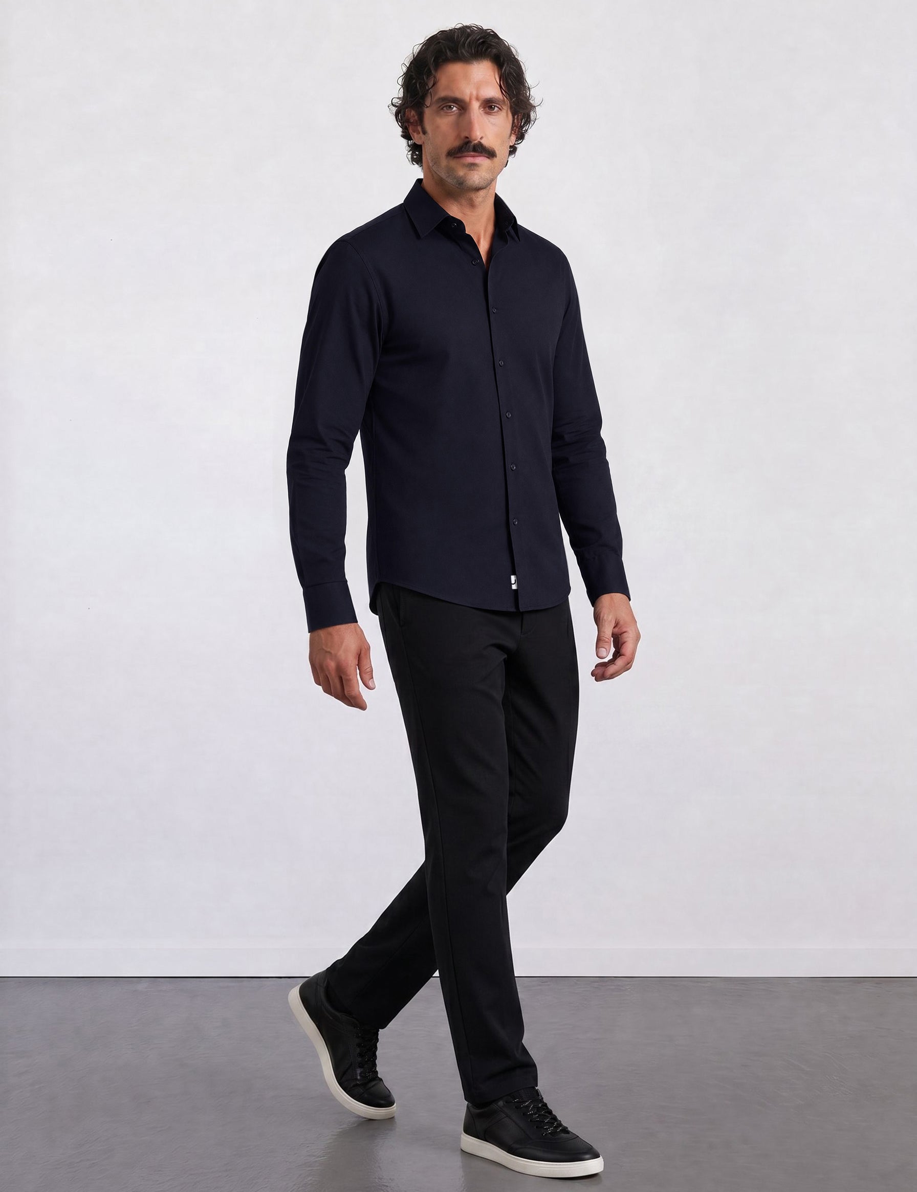 THE EASY - SLIM SHIRT - BLACK