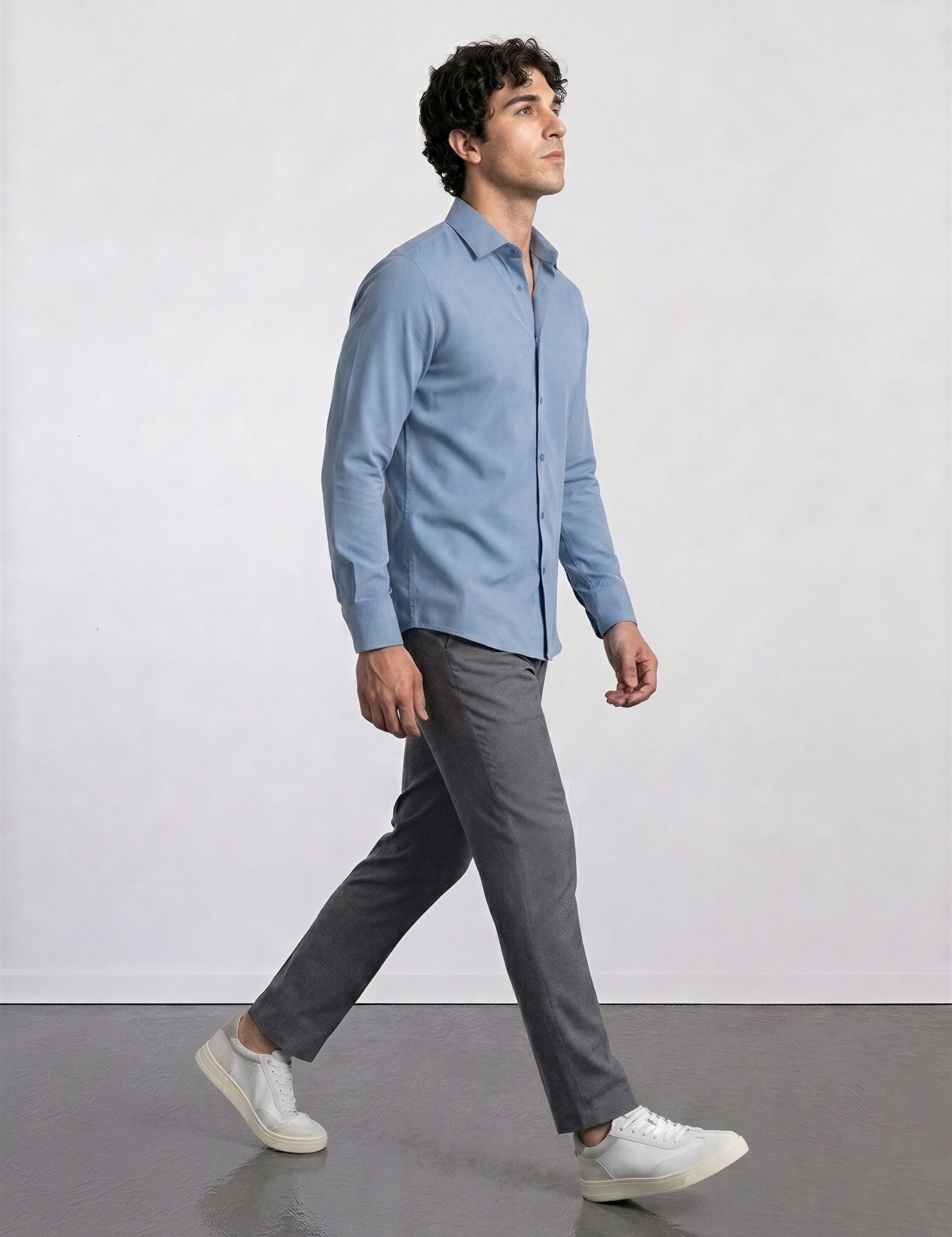 THE EASY - SLIM SHIRT - NAVY BLUE