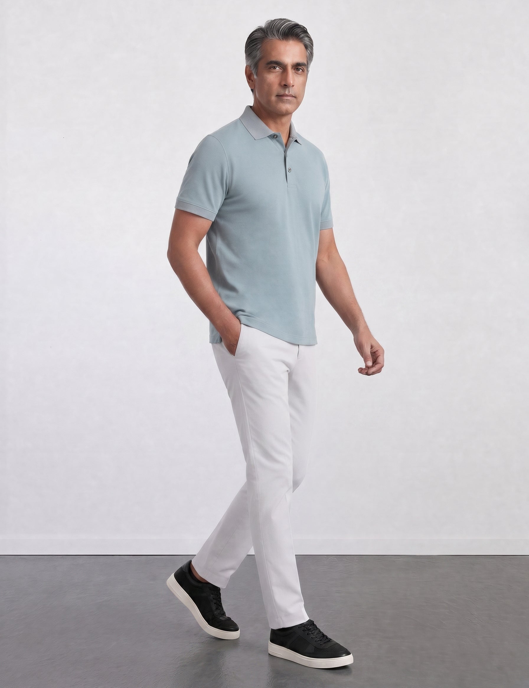 THE PIQUÉ FLEX - REGULAR POLO - BLUE