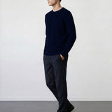 THE SOFT EASE - REGULAR SWEATER - NAVY BLUE