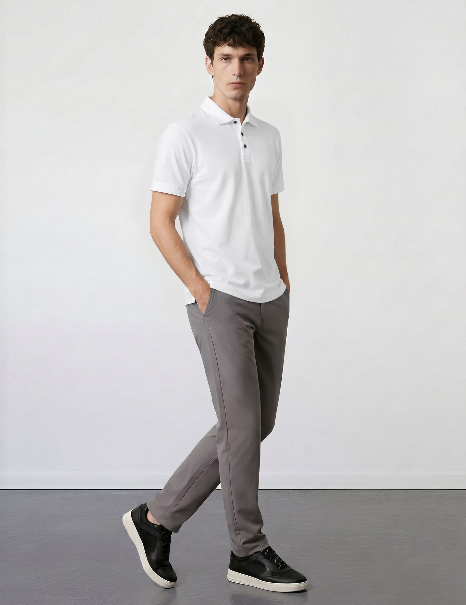 THE PIQUÉ FLEX - REGULAR POLO - ICE