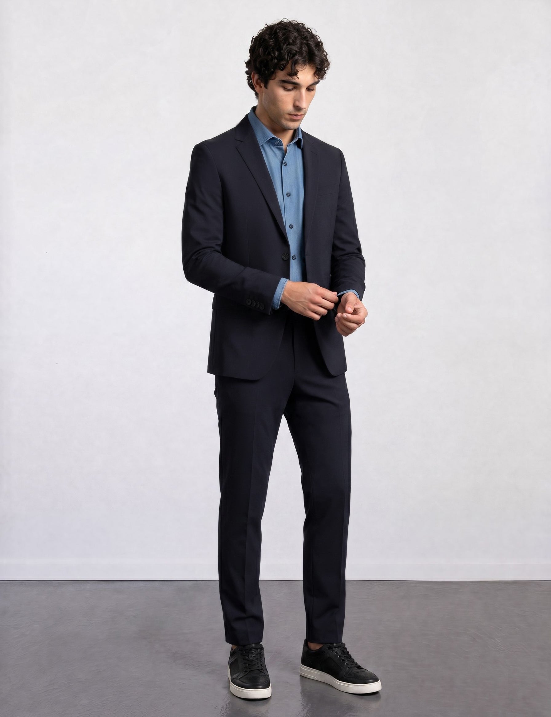 THE AIRFLEX - SUPER SLIM BLAZER - BLACK