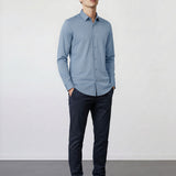 THE HYPERFLEX - SLIM FULL SHIRT - LIGHT BLUE