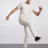 THE FLEX - PIMA HALF TEE - OFF WHITE