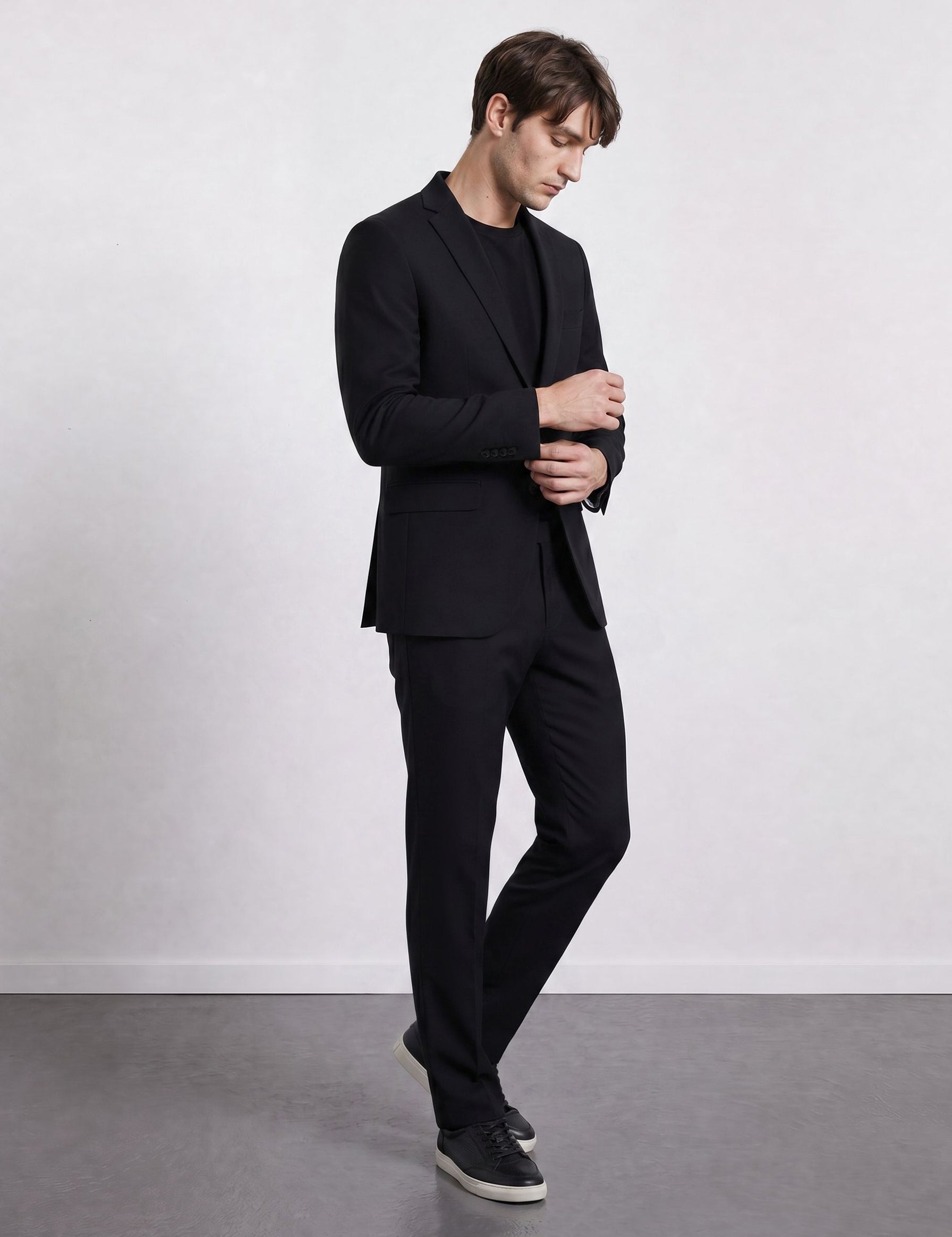 THE HYPERFLEX - SUPER SLIM BLAZER - BLACK