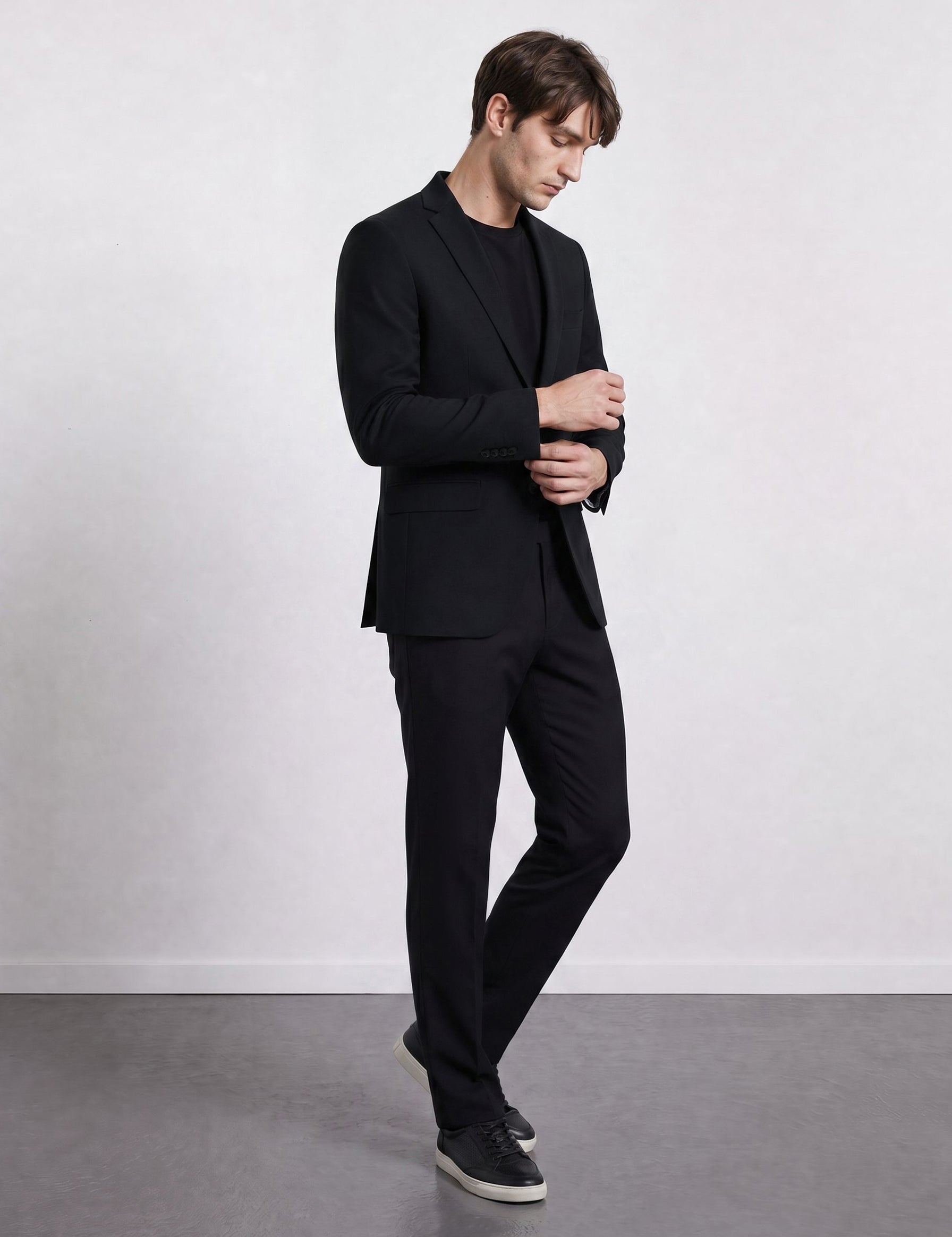 THE HYPERFLEX - SUPER SLIM BLAZER - BLACK