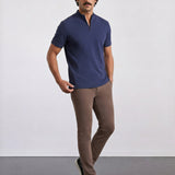 THE ACTIVE - QUARTER ZIP HALF TEE - NAVY BLUE