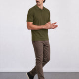 THE PIQUÉ FLEX - REGULAR POLO - OLIVE GREEN