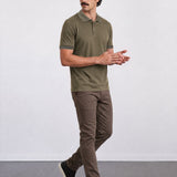 THE PIQUÉ FLEX - REGULAR POLO - OLIVE GREEN