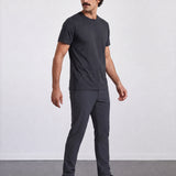 THE FLEX - PIMA PERFORMANCE HALF TEE - BLACK