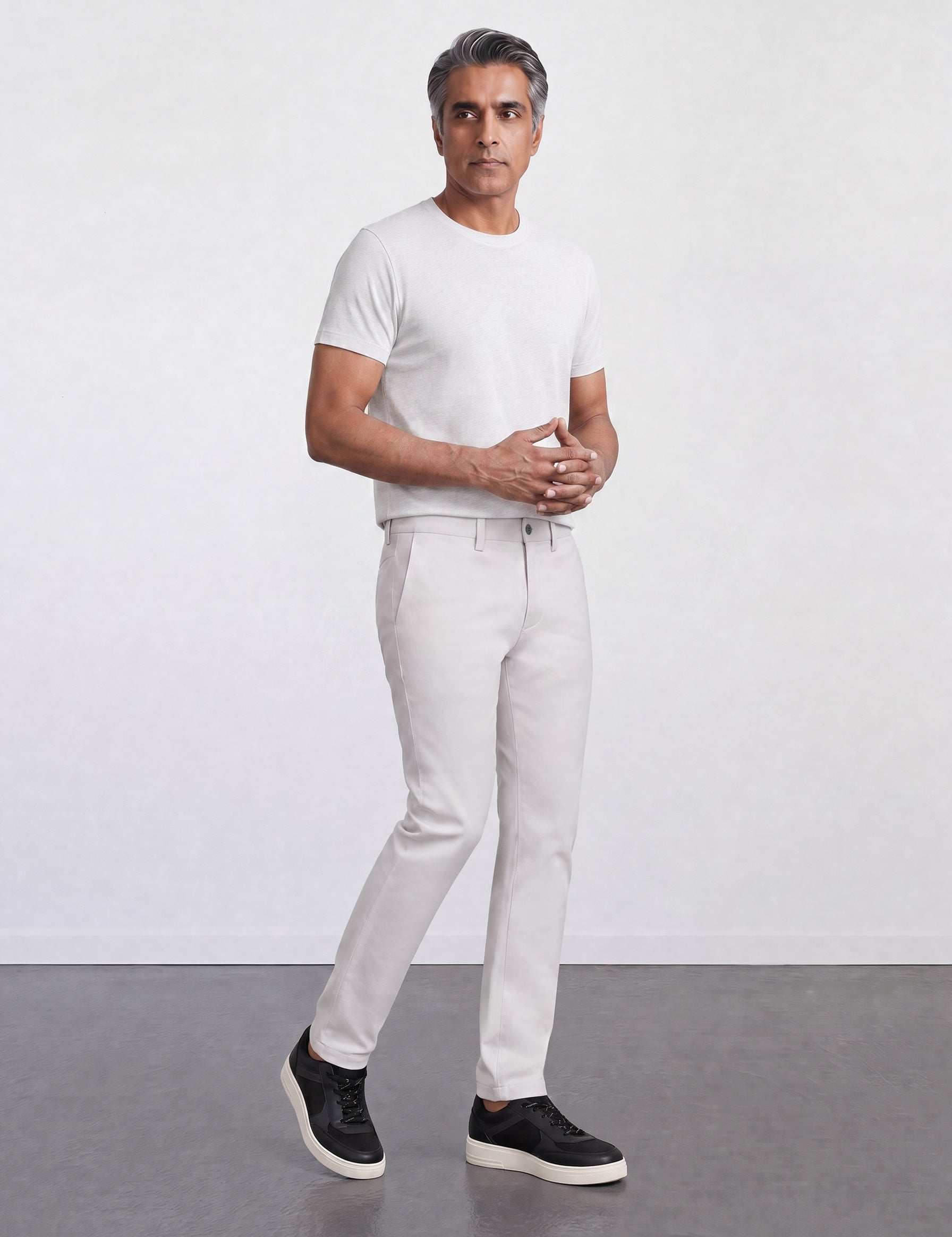 THE MOOVEX - CHINO PANTS - LIGHT GREY