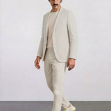 THE HYPERFLEX - SUPER SLIM RIPSTOP BLAZER - OFF WHITE