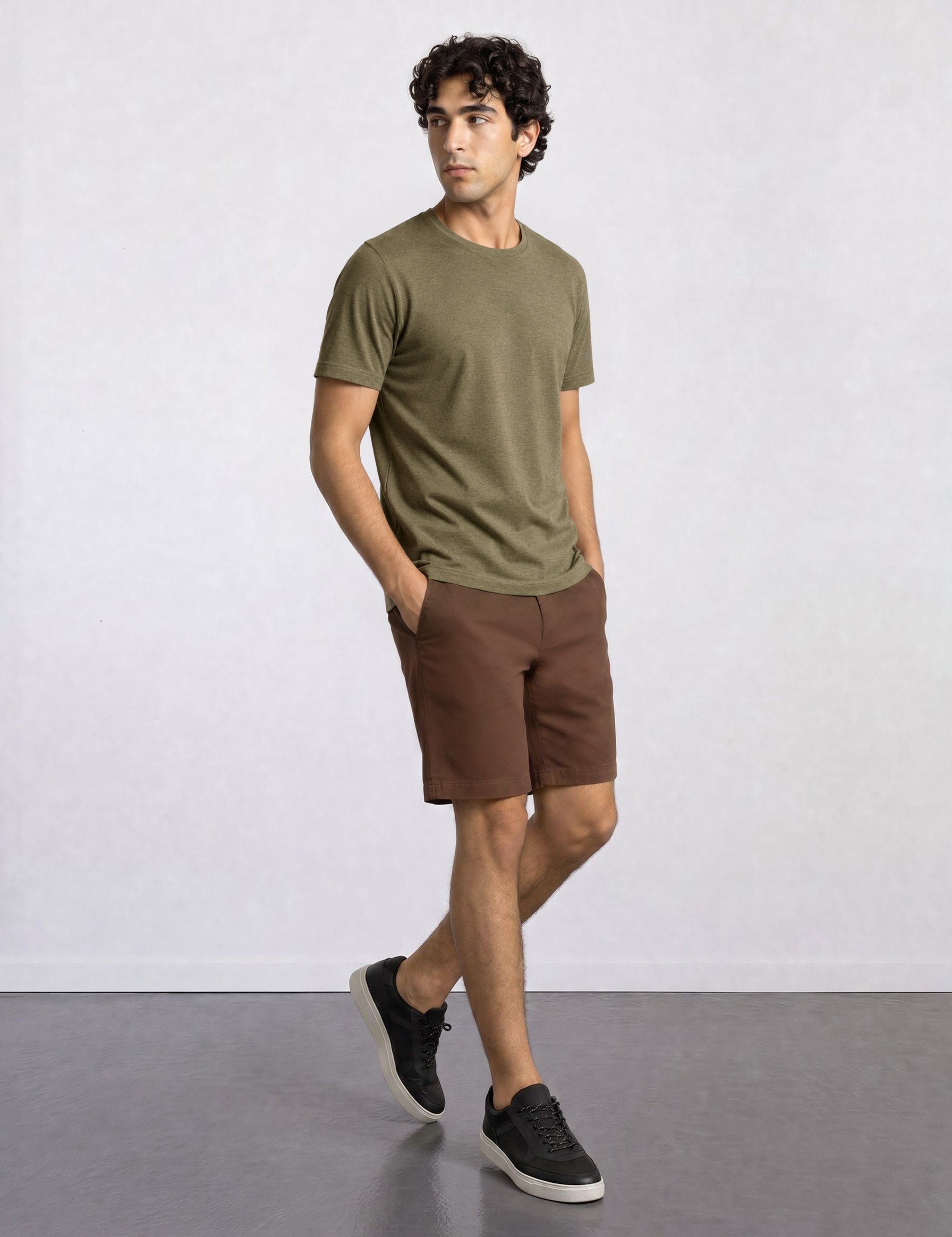 THE MOTION - HALF TEE - KHAKI