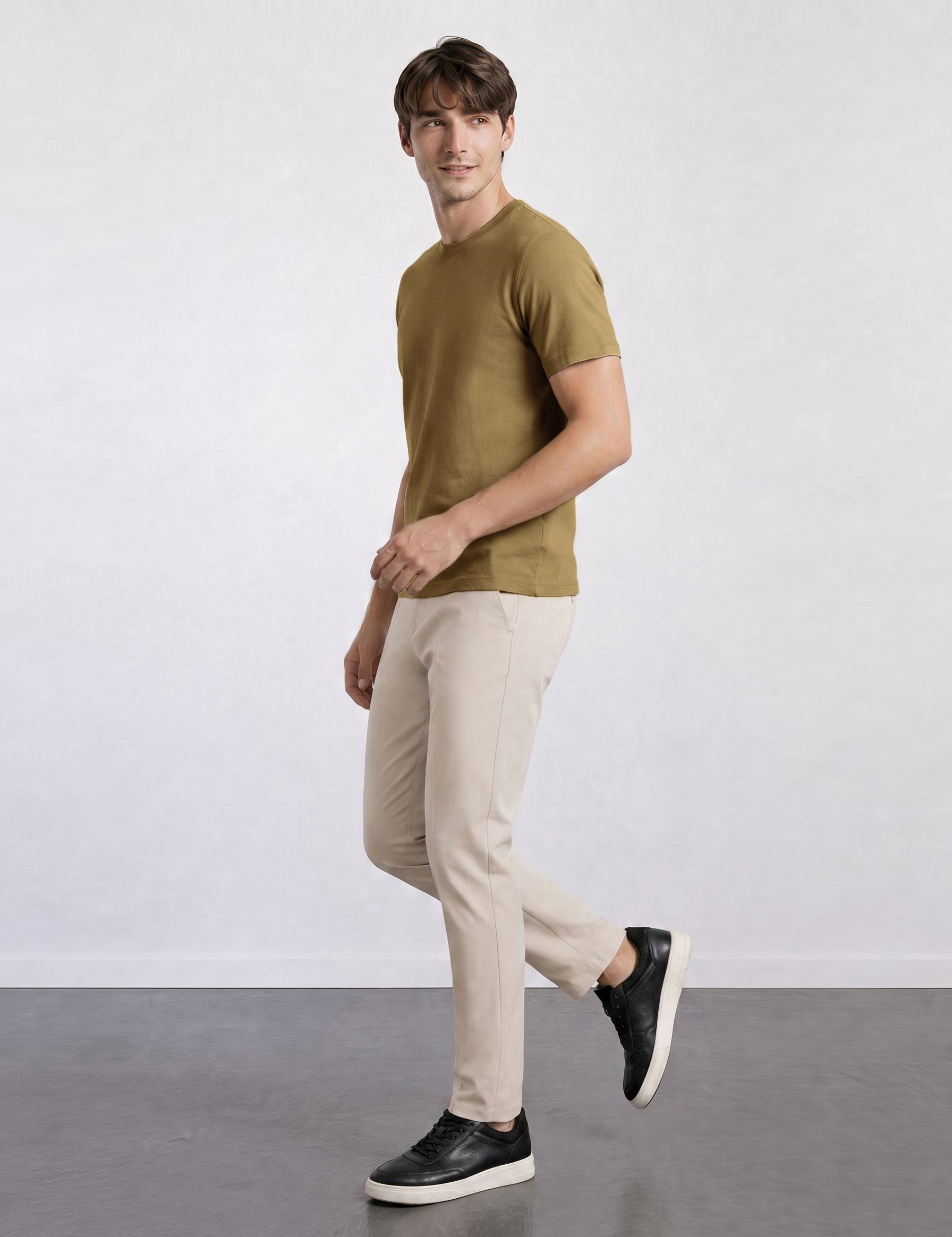 THE EVERYDAY - PIQUÉ TEE - CIGAR