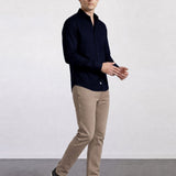 THE HYPERFLEX - SLIM FULL SHIRT - BLACK