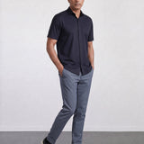 THE EVERYDAY - SLIM HALF SHIRT - BLACK