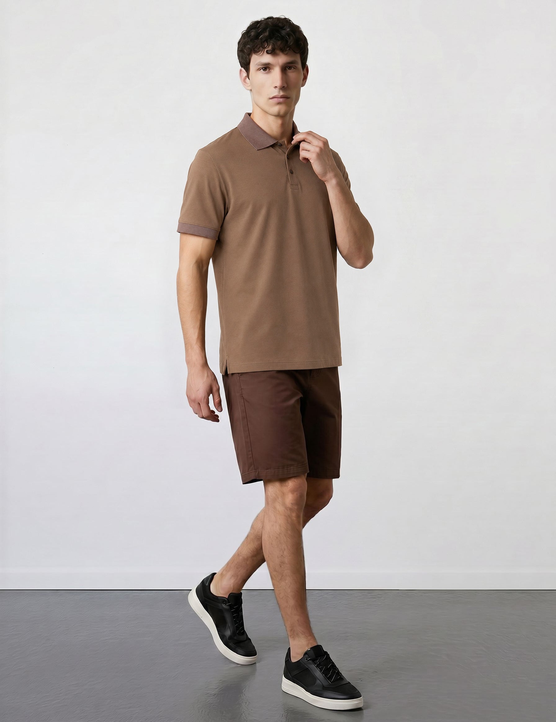 THE PIQUÉ FLEX - REGULAR POLO - OCHRE